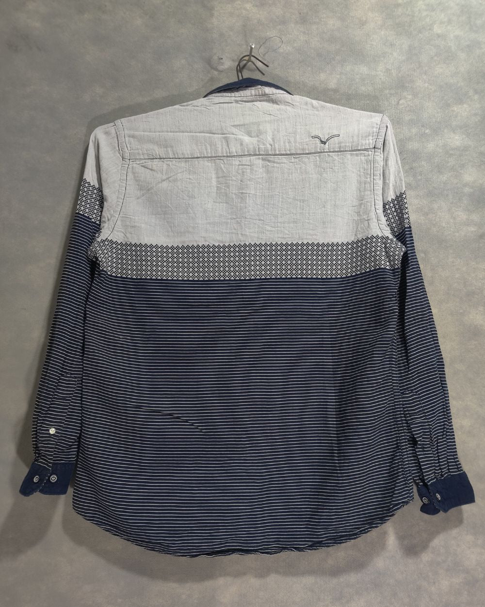 Lawman Pg3 Blue Cotton Shirt For Men Medium