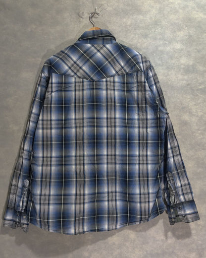 Wrangler Blue Cotton Shirt For Men X Large