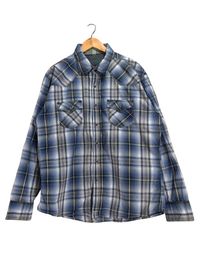 Wrangler Blue Cotton Shirt For Men X Large