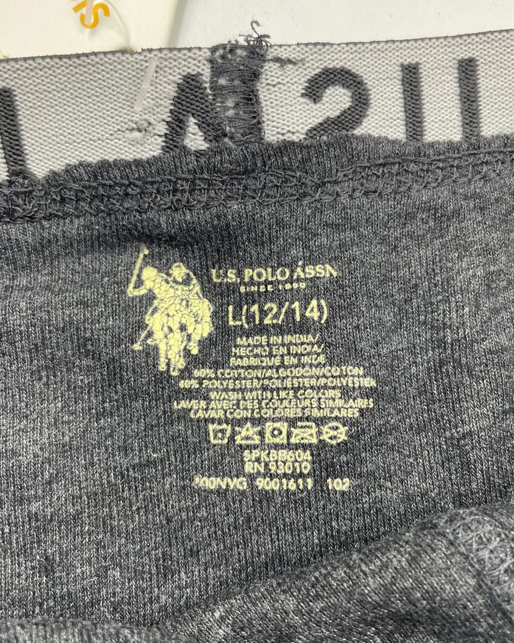 U.S. Polo Assn For Kids Boxer Underwear Large