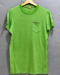 Hollister Branded Original Cotton Green & White T Shirt For Men