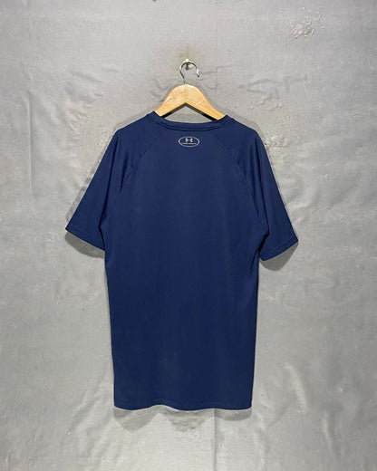 Under Armour Blue Sports T Shirt For Men Medium