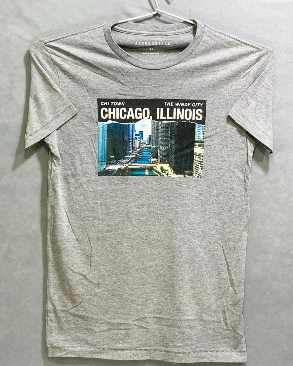 Aeropostale Branded Original Cotton Gray T Shirt For Men