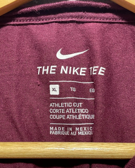 Nike Maroon Sports T Shirt For Men S