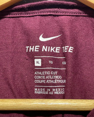 Nike Maroon Sports T Shirt For Men S