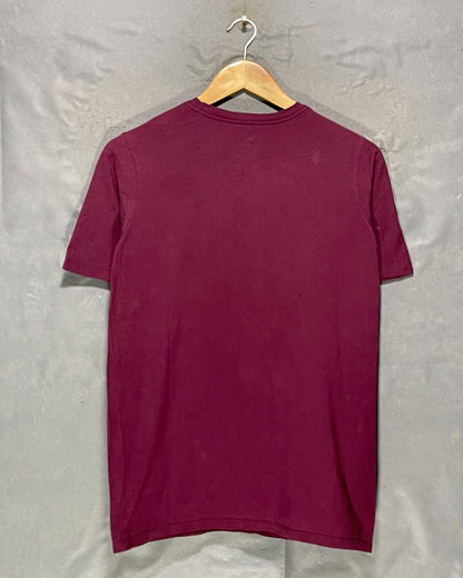 Nike Maroon Sports T Shirt For Men S