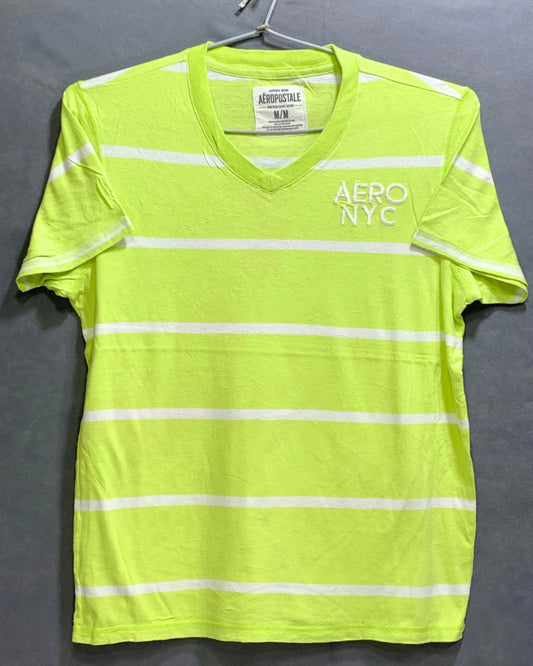 Aeropostale Branded Original Blue & White Cotton T Shirt For Men