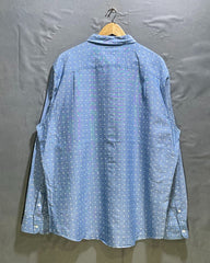 American Eagle Blue Cotton Shirt For Men XXL