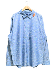 American Eagle Blue Cotton Shirt For Men XXL
