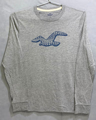 Hollister Branded Original Cotton Gray & Blue T Shirt For Men