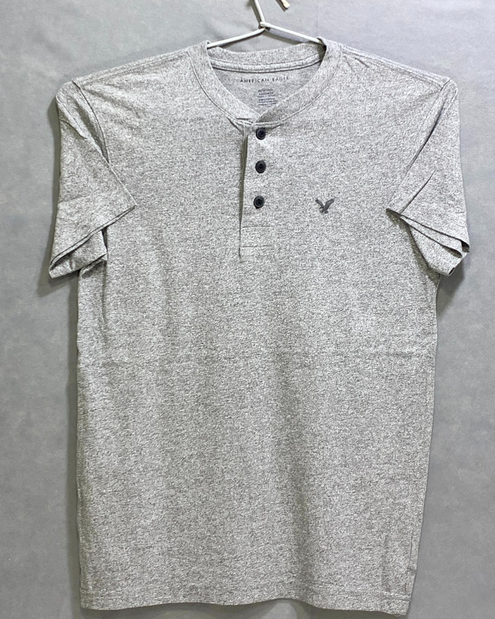 American Eagle Branded Original Gray Cotton T Shirt For Men