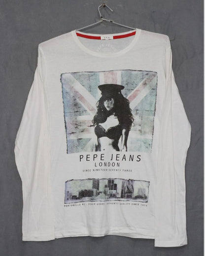 Pepe Jeans Branded Original Cotton T Shirt For Men | Preloved Labels