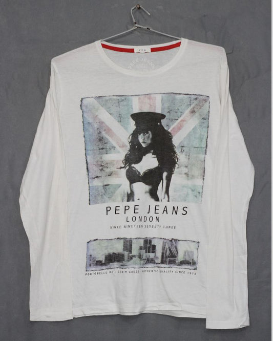 Pepe Jeans Branded Original Cotton T Shirt For Men | Preloved Labels