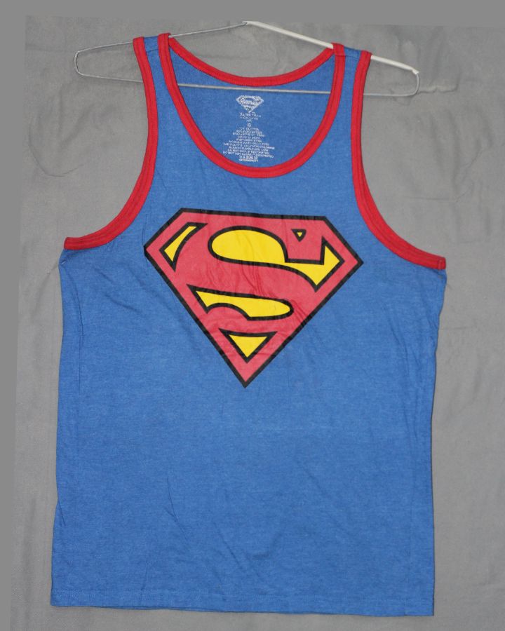 Superman Branded Original Vest T Shirt For Men | Preloved Labels