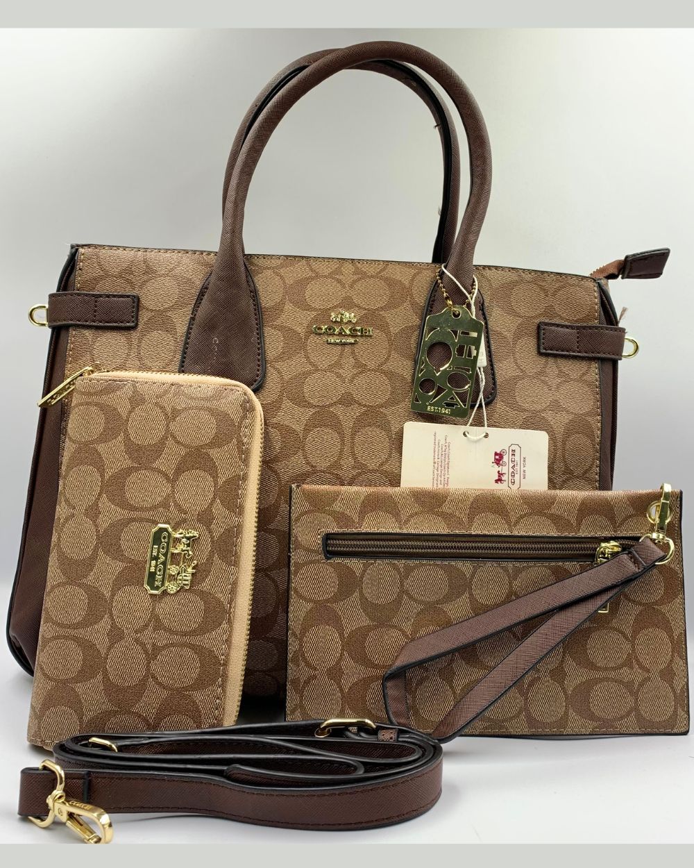 Co Brand PU Leather Stylish 3 Pcs For Woman Hand Bag