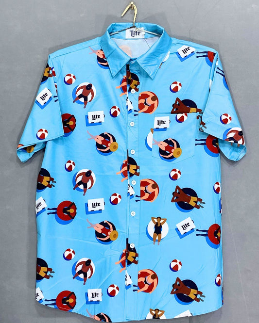 Miller lite Branded Original Cotton Shirt For Men