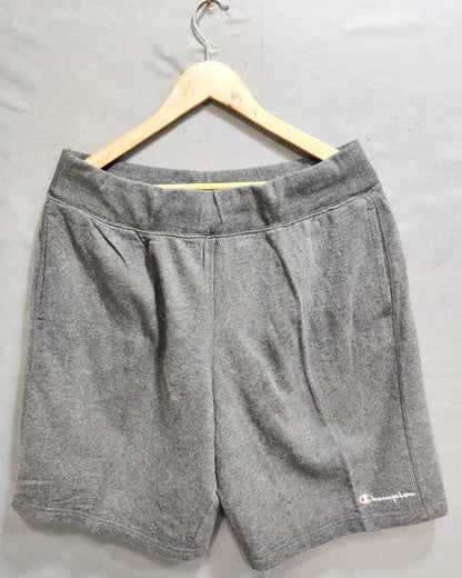 Champion Gray Cotton Short For Men L
