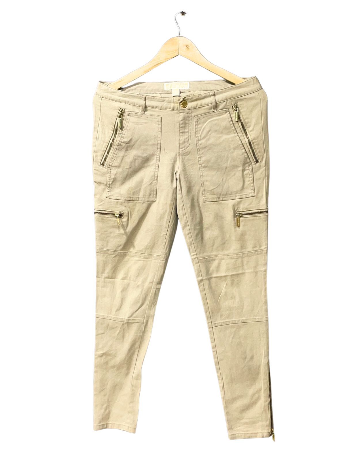 Michal Kors Cream Cotton Cargo For Women M