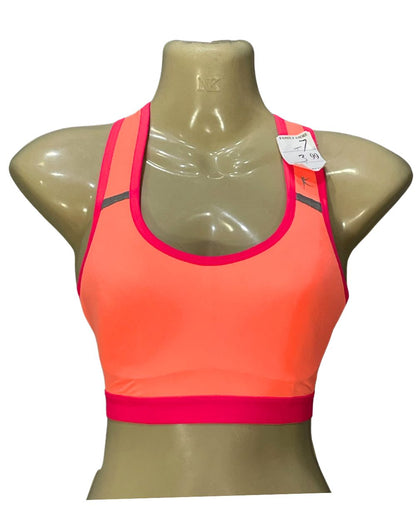 Danskin Orange Sports Gym Bra For Women L