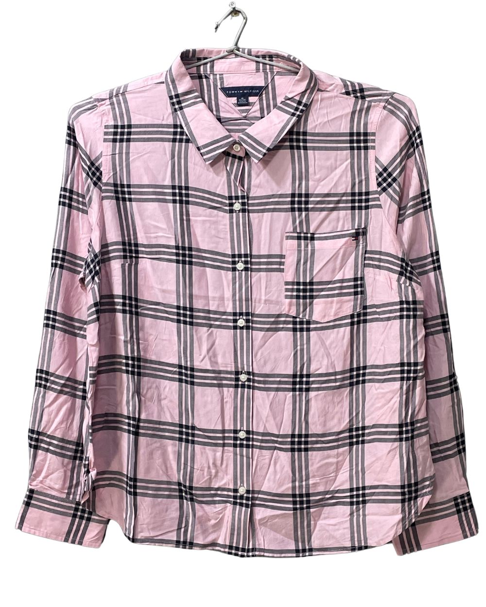 Tommy Hilfiger Pink Cotton Jersey For Women Tops X Large