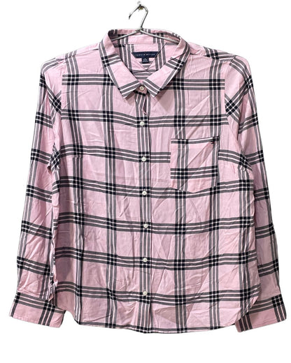 Tommy Hilfiger Pink Cotton Jersey For Women Tops X Large