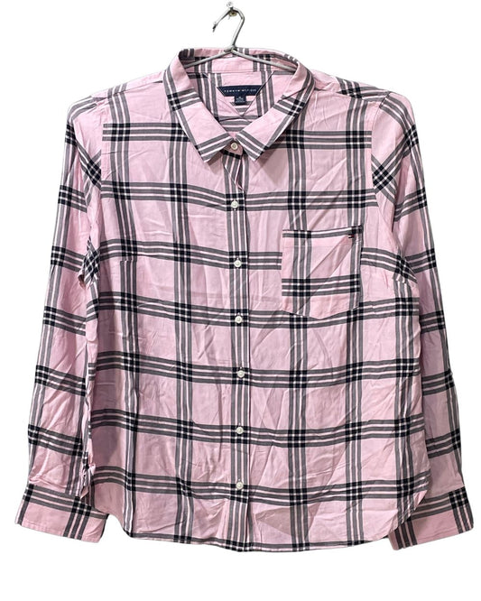 Tommy Hilfiger Pink Cotton Jersey For Women Tops X Large