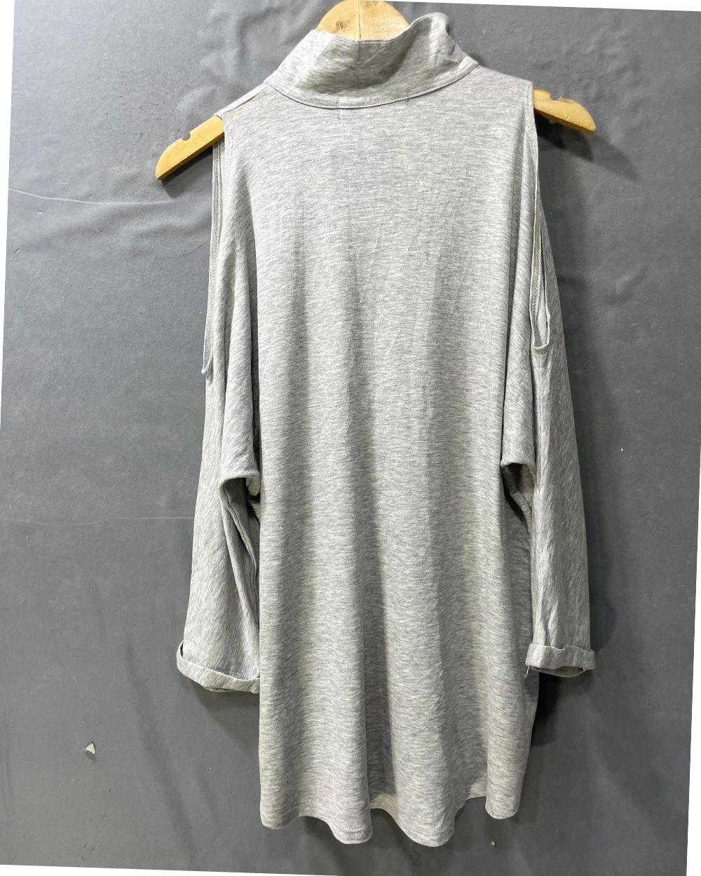 Preloved Labels Grey Branded Original Cotton Jersey For Women Tops X Large