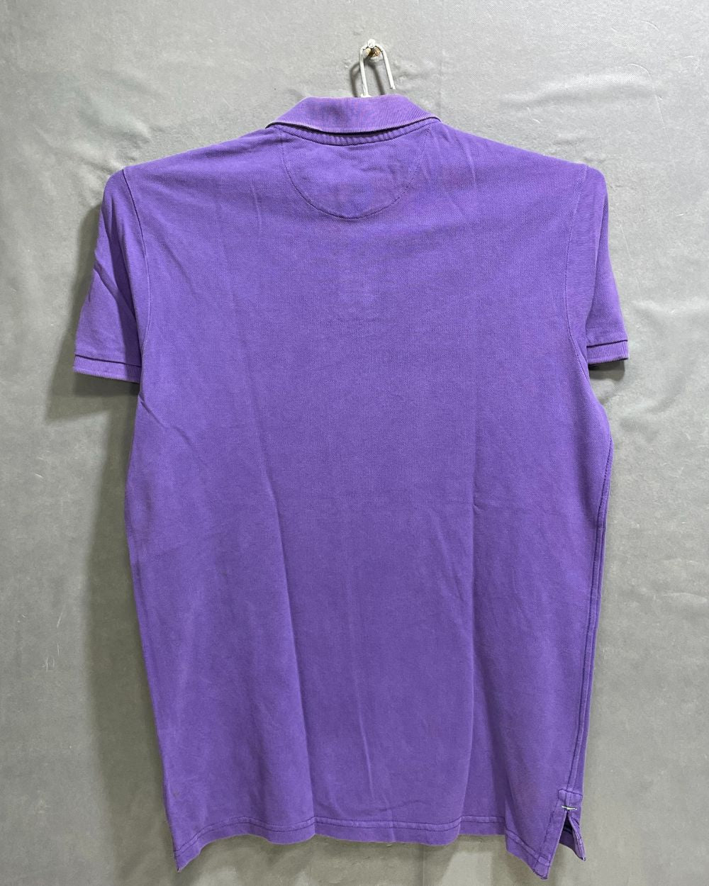 American Eagle Purple Cotton Jersey Polo T Shirt For Men Medium