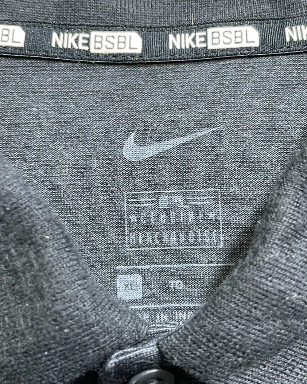 Nike Grey Polyester Sport Polo T Shirt For Men XLarge