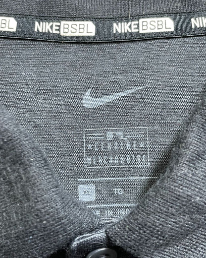 Nike Grey Polyester Sport Polo T Shirt For Men XLarge
