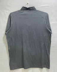 Nike Grey Polyester Sport Polo T Shirt For Men XLarge