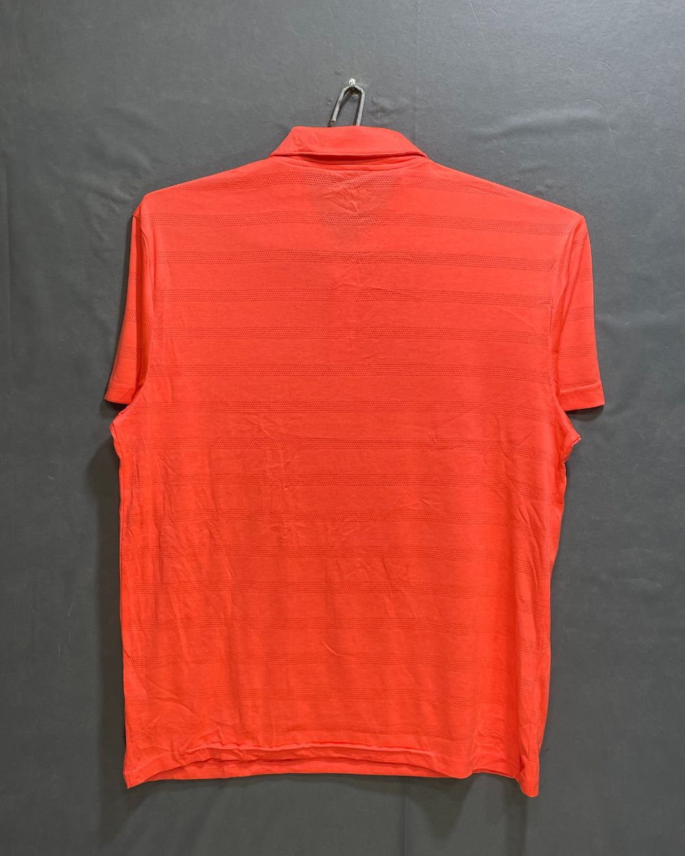 Old Navy Orange Polyester Sport Polo T Shirt For Men Medium