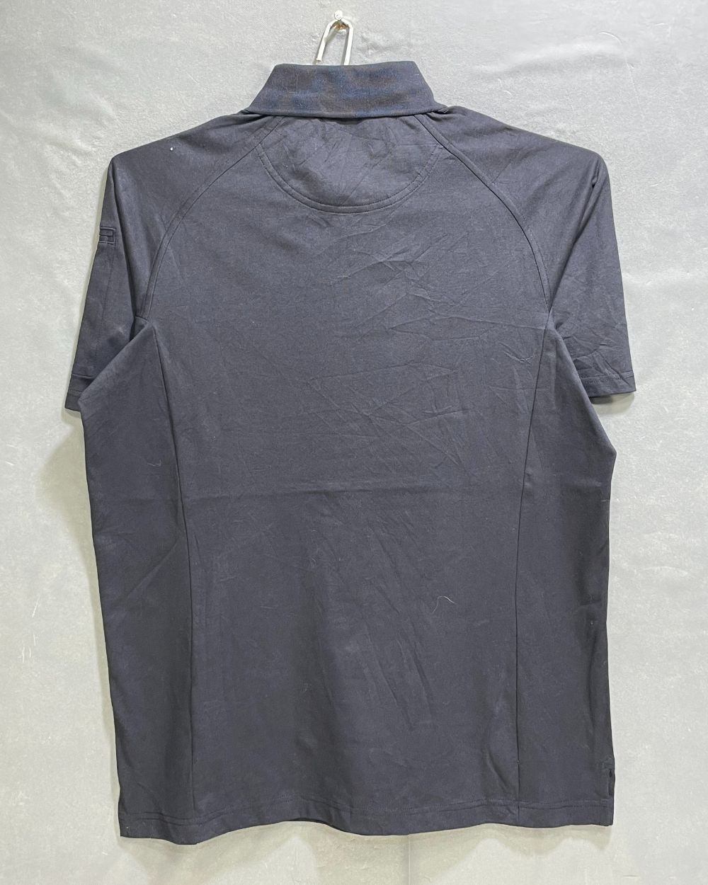 Horace Black Polyester Sport Polo T Shirt For Men Medium