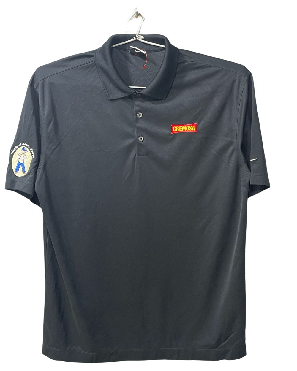 Nike Golf Black Polyester Sport Polo T Shirt For Men Large