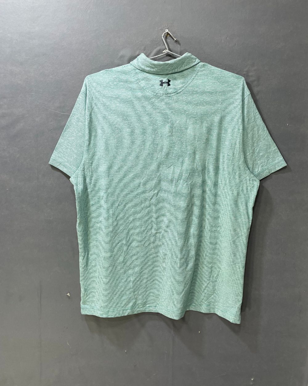 Under Armour Green Polyester Sport Polo T Shirt For Men XX Large