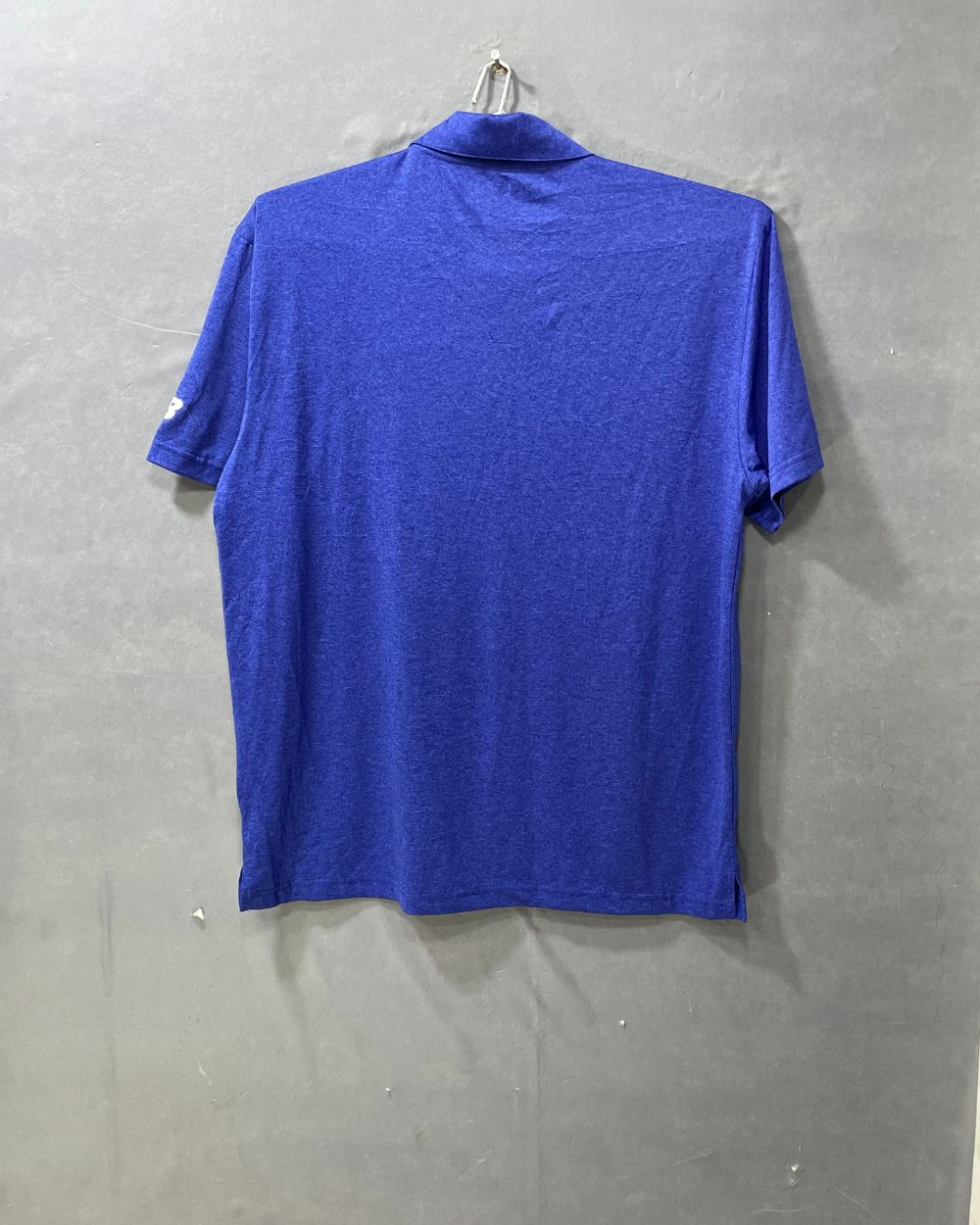 New Balance Blue Polyester Sport Polo T Shirt For Men Large