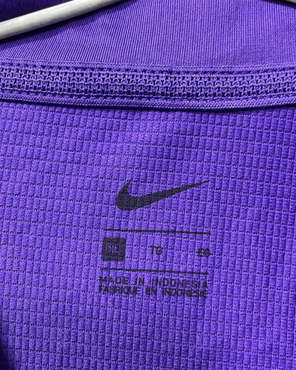 Nike Purple Polyester Sport Polo T Shirt For Men X Large