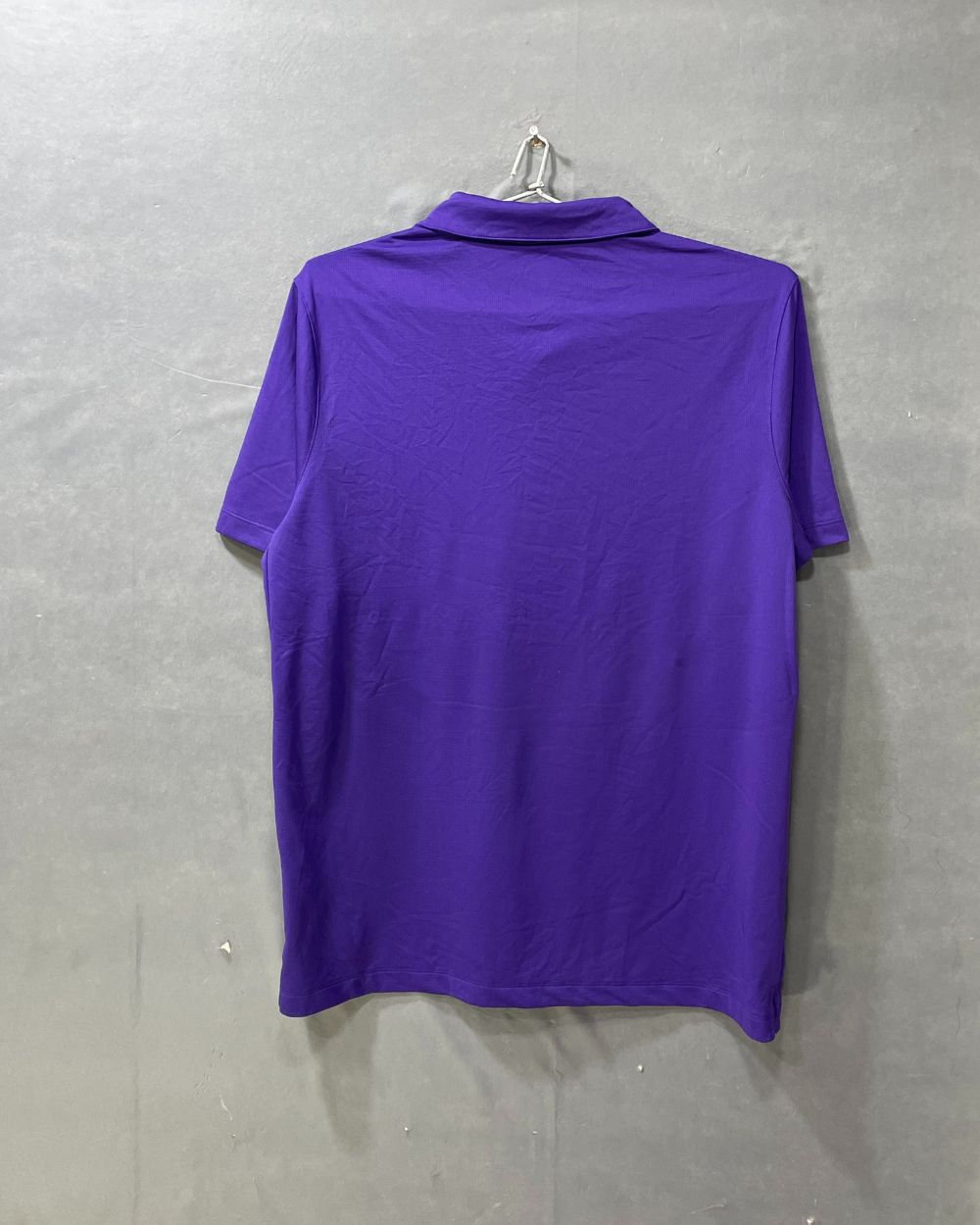 Nike Purple Polyester Sport Polo T Shirt For Men X Large