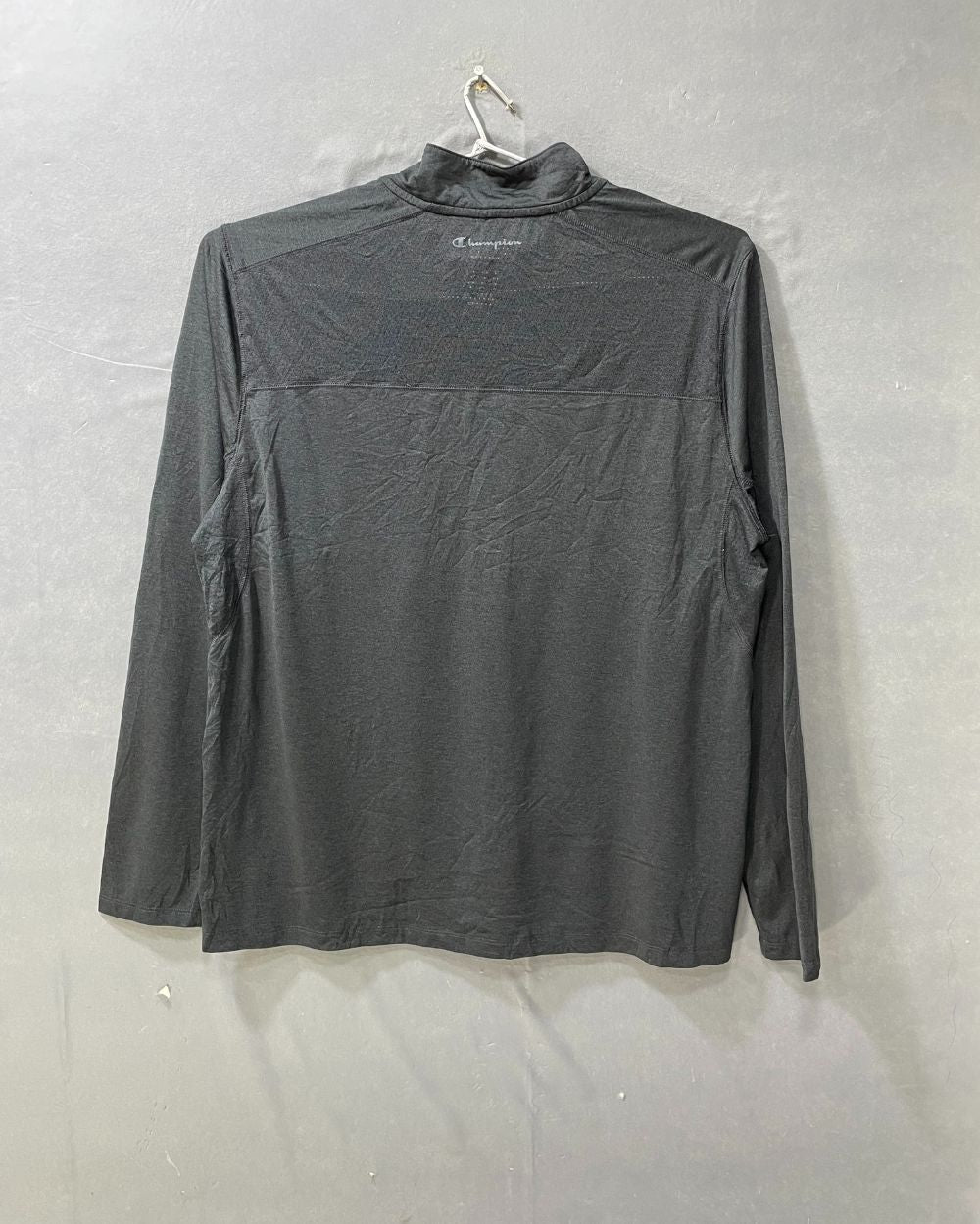 Champion Black Polyester Sport Polo T Shirt For Men Large