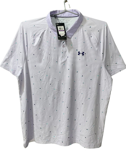 Under Armour Purple Polyester Sport Polo T Shirt For Men X Large