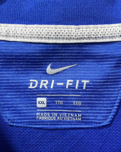 Nike Dri-Fit Blue Polyester Sport Polo T Shirt For Men XX Large
