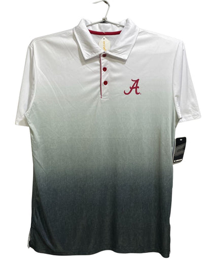 Colosseum White Polyester Sport Polo T Shirt For Men Large