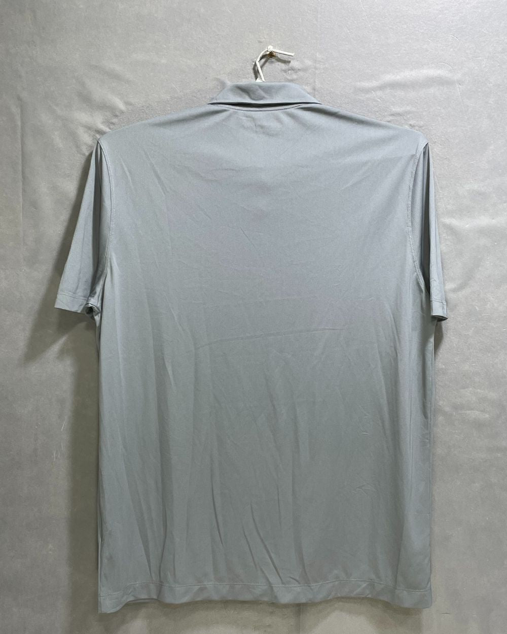 Nike Golf Grey Polyester Jersey Sport Polo T Shirt For Men Large