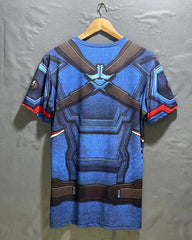 3D Print Blue For Men Sports T Shirt M