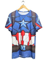 3D Print Blue For Men Sports T Shirt M