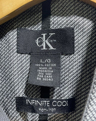 Calvin Klein Gray Cotton Shirt For Men L | Preloved Labels