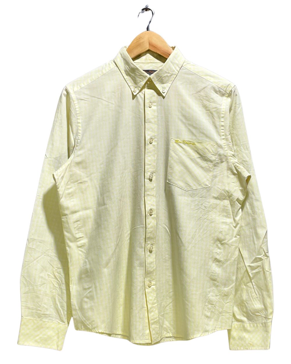 Ben Sherman Yellow Cotton Shirt For Men S | Preloved Labels