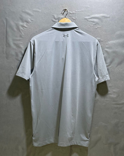 Under Armour Gray Sport Polo T Shirt For Men M | Preloved Labels