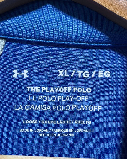 Under Armour Blue Sport Polo T Shirt For Men X Large | Preloved Labels