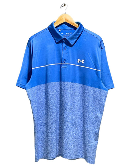 Under Armour Blue Sport Polo T Shirt For Men X Large | Preloved Labels